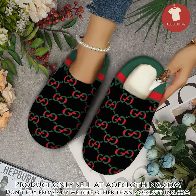 Gucci fleece slippers luxury inhouse slippers ihs1005 aoe2211900